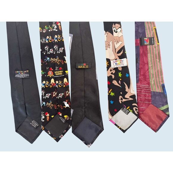 Lot Of 5 Vintage Looney Tunes & Disney Neck Ties 90s / 00s - Picture 4 of 5